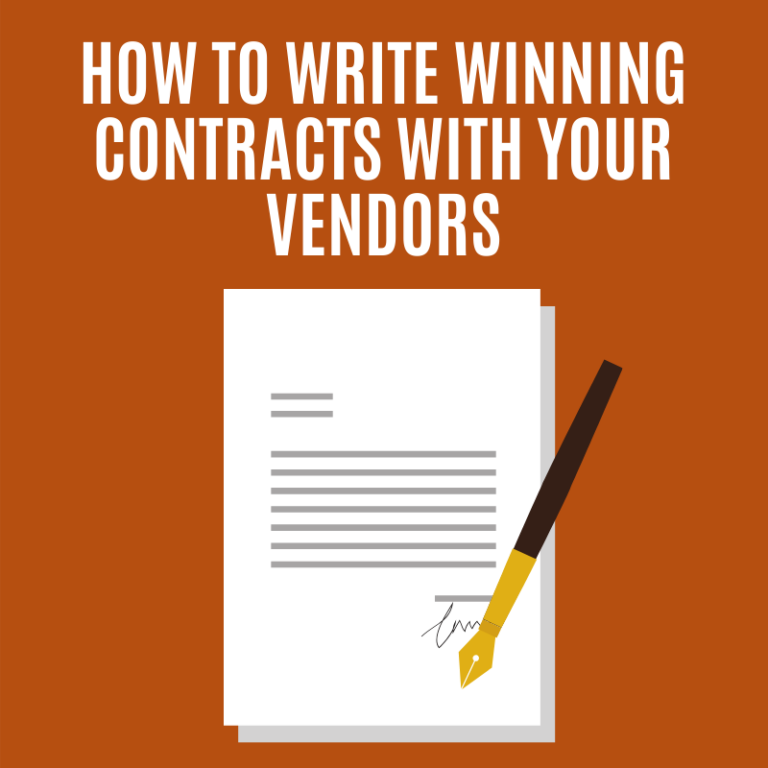 How to Write Winning Contracts with Your Vendors